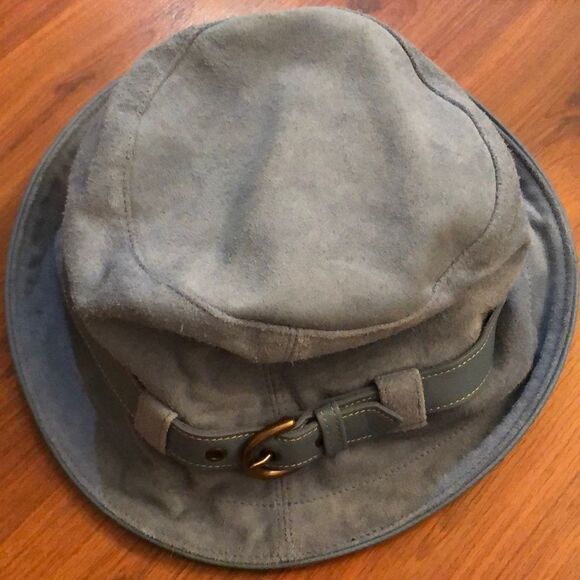 Coach Blue suede bucket hat size small - Picture 1 of 7